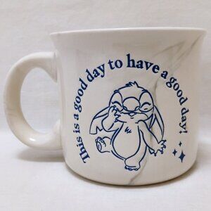 Disney Lilo & Stitch Mug It's A Good Day To Have A Good Day Cup Marble Blue
